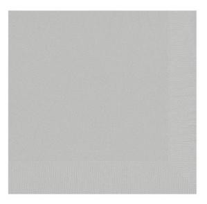 Shimmering Silver Beverage Napkins Catering Pack
